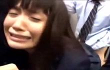 Japanese student gets fucked in public transportation